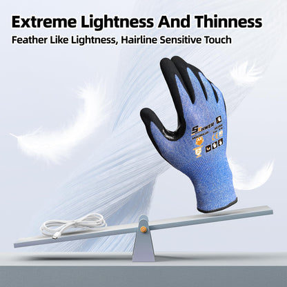 Schwer A4 AIR-SKIN Cut Resistant Work Gloves, Ultra Lightweight, AR3900, L