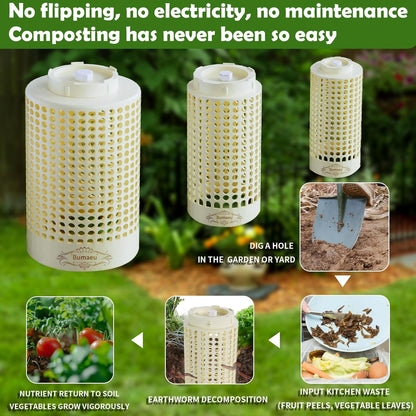 Underground Worm Farm, Garden Mini vermicomposting bin for use in Outdoor Gardening from Kitchen