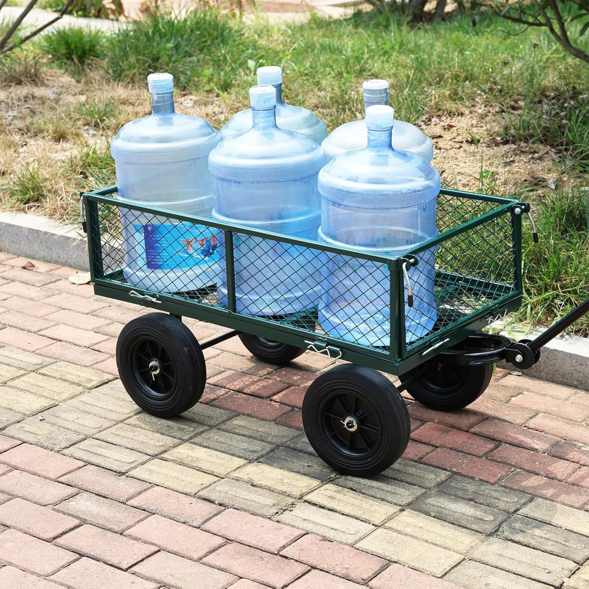 Wagon with Removable Sides Can be Used in Farms, Warehouses etc l Garden Dump cart- A Must-Have for