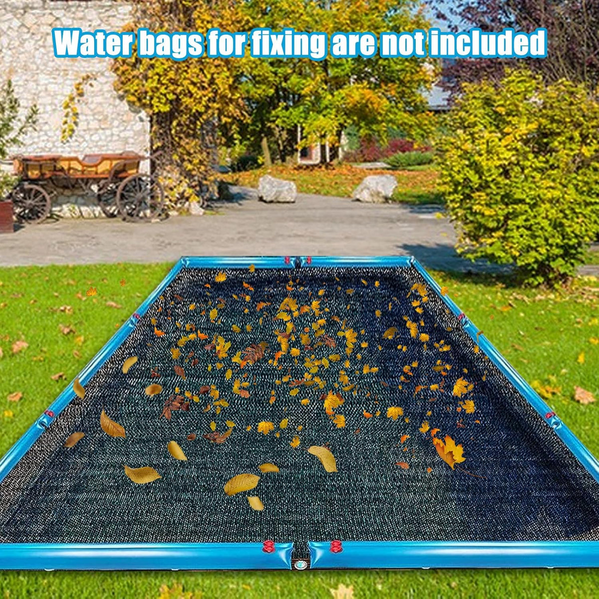 16 x 26FT Pool Leaf Net Cover- Thicken Rectangle Leaf Netting for Inground and Above Ground