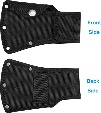 Hatchet Head Sheath Holster, Black Oxford Sheath for 1-1/4Lb Axe, Double Snap Hatchet Protector