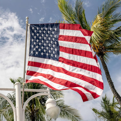 High Wind American Flag for Outdoor 20x30 Ft - Heavy Duty Allegiance US Flag with Embroidered