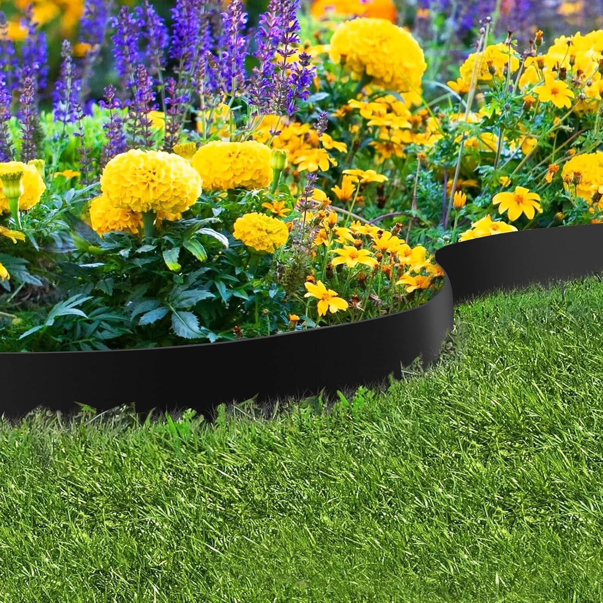42" L X 7.9" H Metal Landscape Edging, 6 Pack Heavy Duty Galvanized Steel Garden Edging,42 Inch