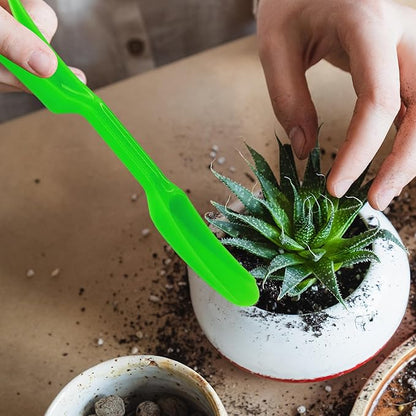 6PCS Mini Garden Hand Succulent Transplanting Tools Set, Plastic Seedling Dibber and Digging Tools