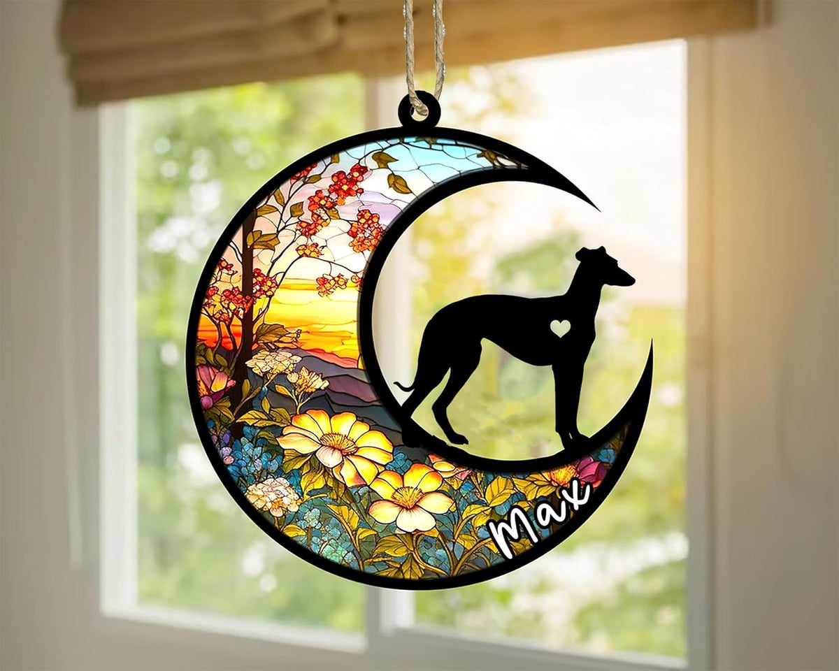 Personalized Dog Memorial, Custom Name Weimaraner Dog Christmas Ornament with Name, Custom Breeds