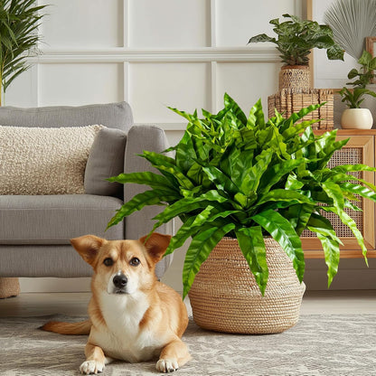 4 Pcs Artificial Greenery Stems Fake Bird Nest Fern Faux Branches Artificial Plants Realistic Fake