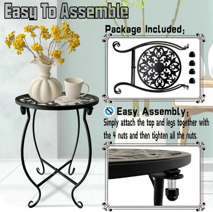 Plant Stand Indoor Outdoor, Metal Plant Stand for Indoor Plants Iron Art Flower Pot Holder Stand