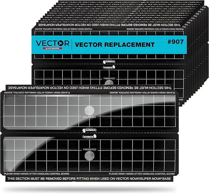 Catchmaster Vector Trap Replacement, UV Light Fly Traps for Home, Unscented Sticky Gnat Glue Boards