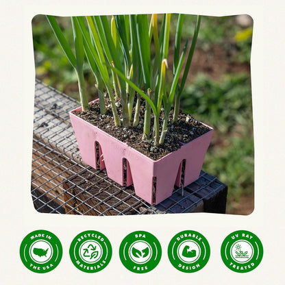 Epic Gardening Reusable Seed Starter Tray - 6 Cell/12 Seedling Starter Trays - Easy Watering