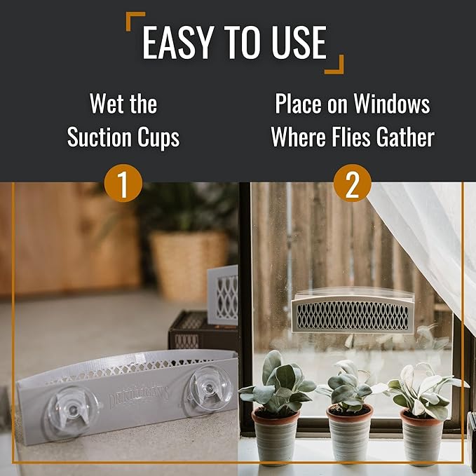 Dr. Killigan's The Fly Inn | Sticky Window Traps | Indoor Insect Trap | Catches and Hides Bugs |