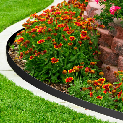 Worth Garden 10-Pack (34Ft Total) Galvanized Steel Landscape Lawn Edging - 6 in. H Bendable Metal