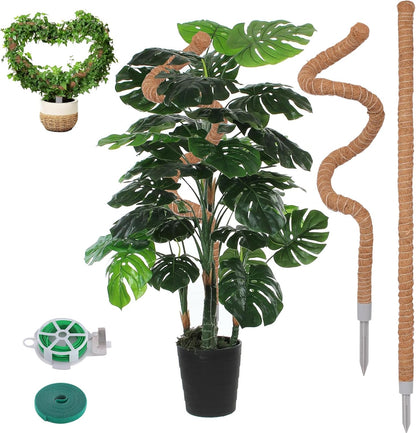 2 Pack Moss Pole, 28 Inch Monstera Plant Support, Moss Poles for Climbing Plants Indoor DIY, Coco