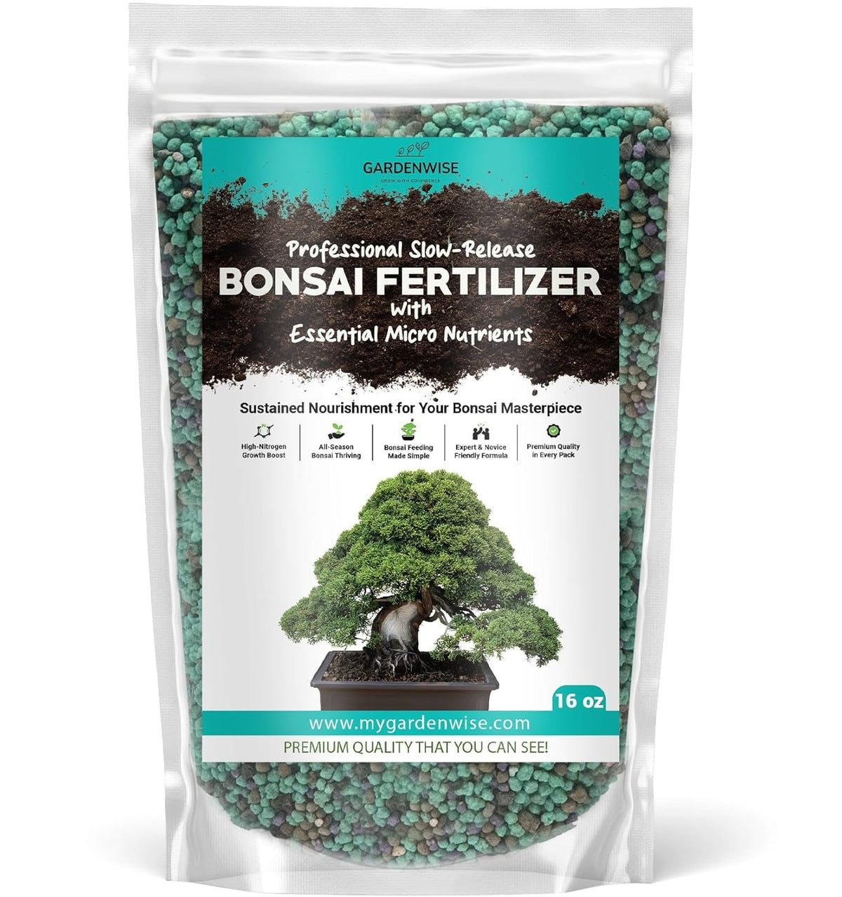 Slow-Release Bonsai Fertilizer with Essential Micronutrients - Professional Grade Bonsai Tree