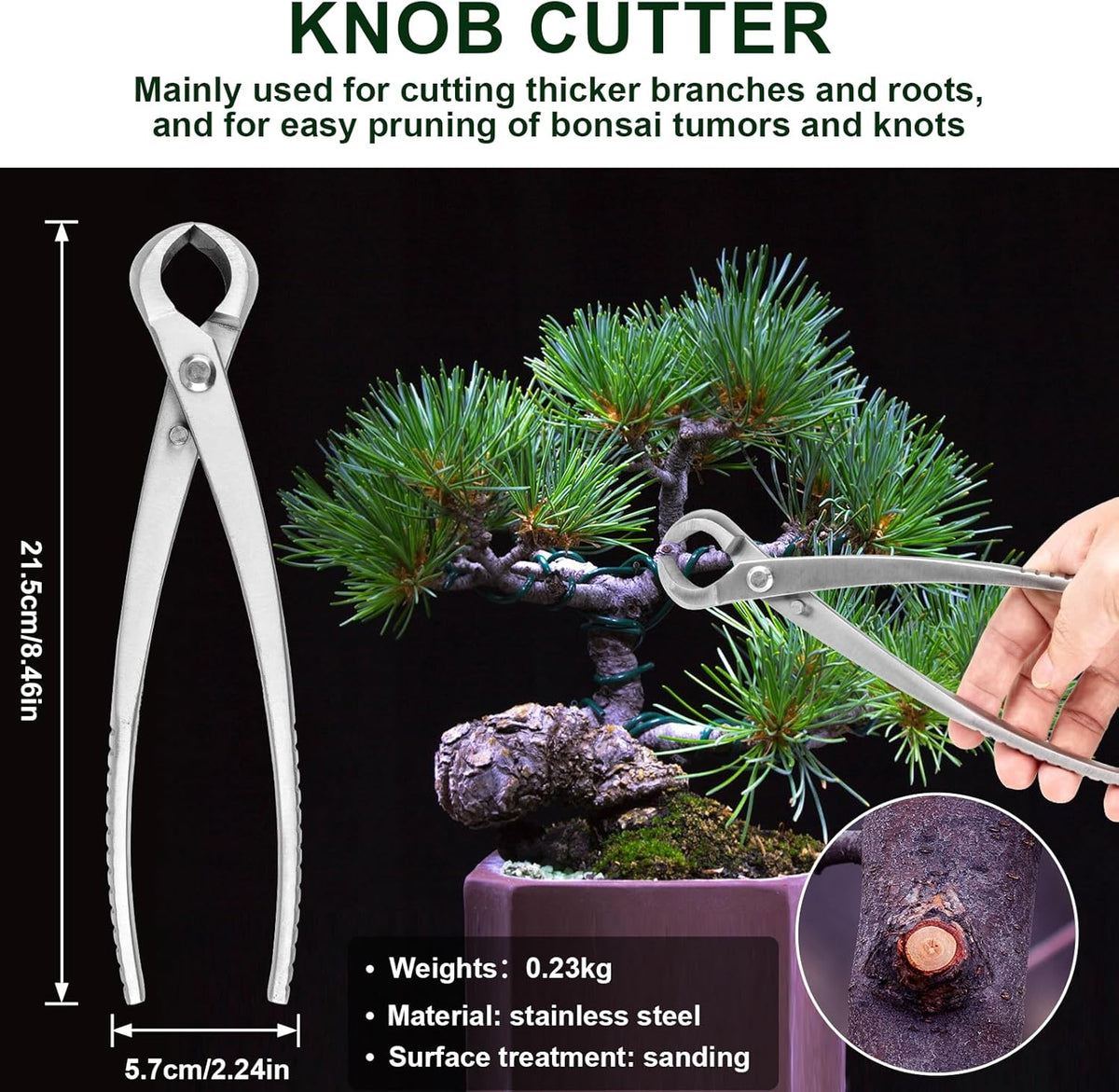 6 PCS Bonsai Pruning Tool Set, 6 Different Roles of Scissors to Meet All the Needs of the Usage