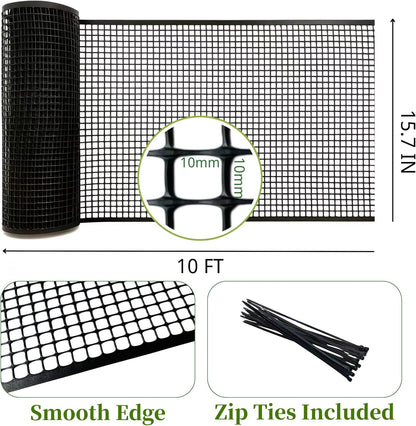 PotatoLife Plastic Wire Mesh Fence, Balcony Fence for Baby and Pets, Safety Fence, Stair Protector
