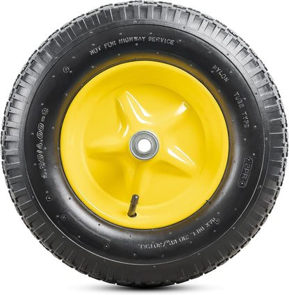 4.80/4.00-8 Tires and Wheels, Replacement Pneumatic Tires 15-Inch Wheel with 5/8" Bearings