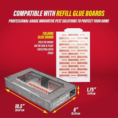 Catchmaster Multi-Catch Mouse Trap 6-Pack, Humane Mouse Traps Indoor for Home, Includes Replaceable