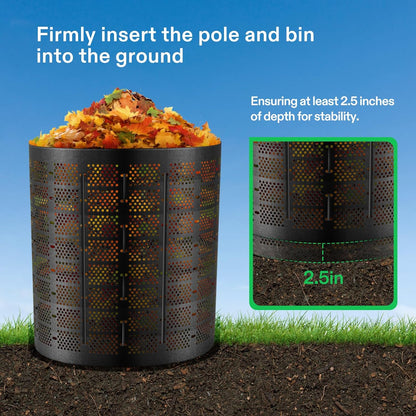 VIVOSUN 300 Gallon Outdoor Compost Bin, Expandable Composter, Easy to Setup & Large Capacity for