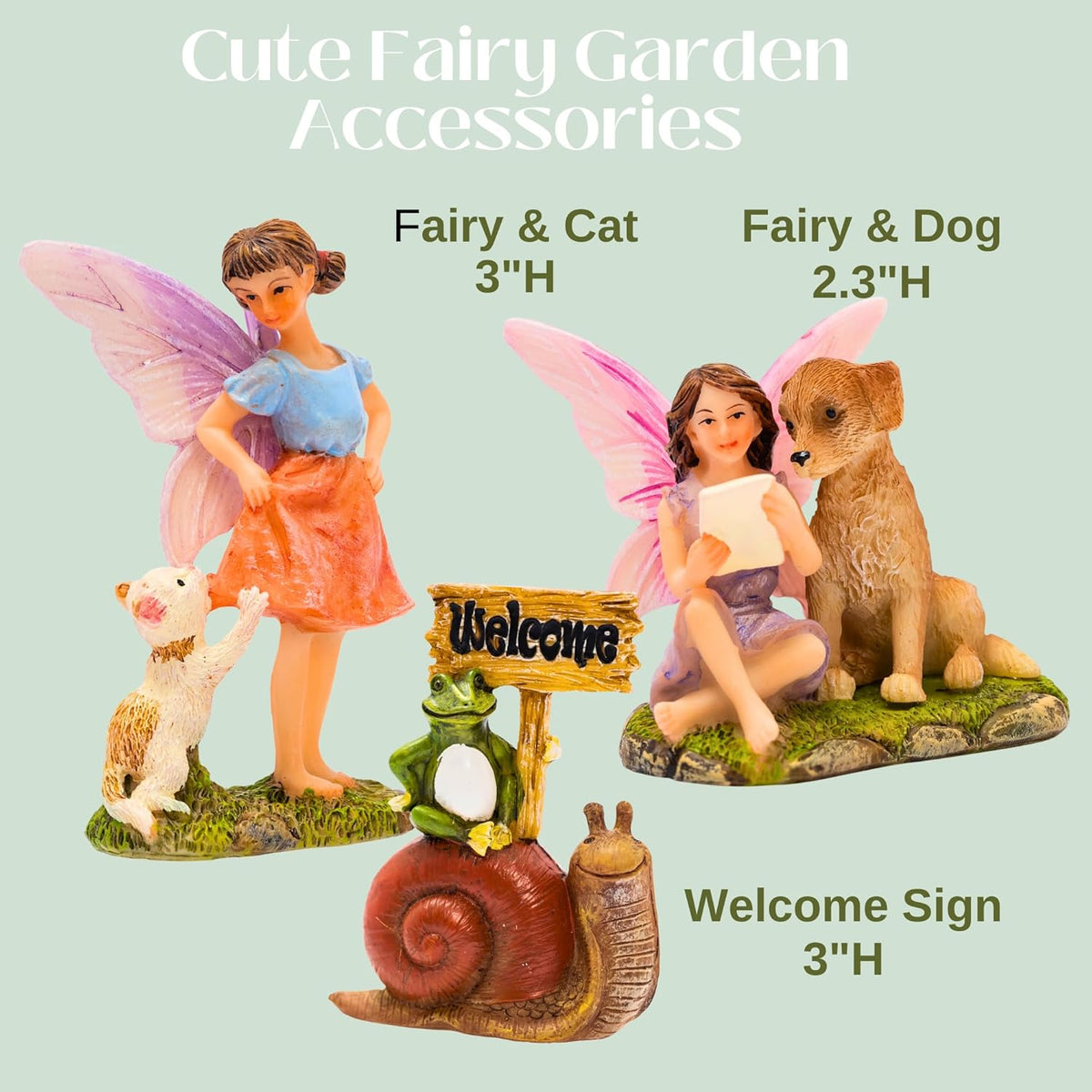 PRETMANNS Fairy House Kit - Fairy Garden Accessories for Outdoor Miniature Village Decor, with
