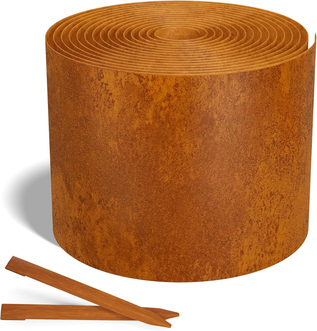 Worth Galvanized Steel Landscape Edging 8" x25' Metal Garden Edging Roll Flexible Bender Border
