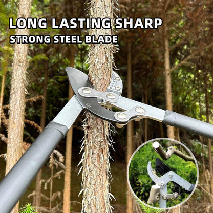 Loppers for Tree Trimming, Heavy Duty Branch Cutter Tree Clippers with Compound Action, Chops Thick