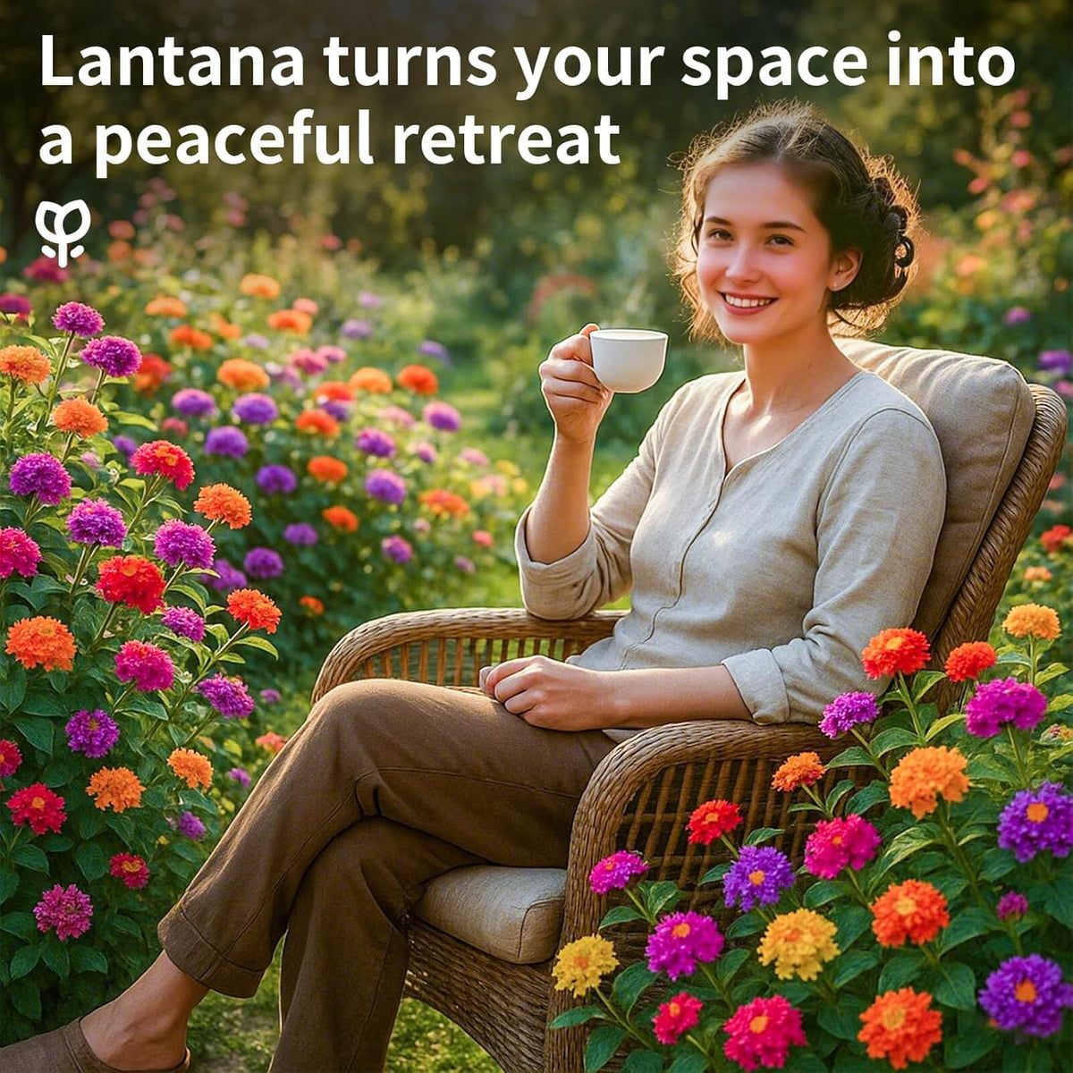 600 Lantana Flower Seeds – Colorful Perennial Seeds | Drought-Tolerant, Easy to Grow &