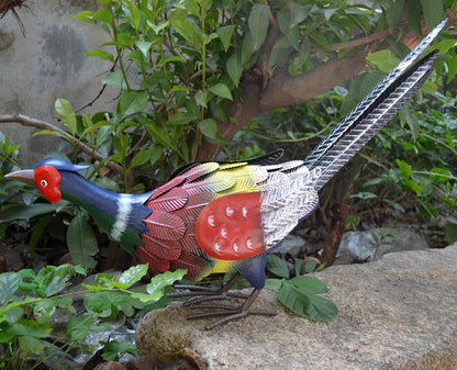 Rooster Statue Chicken Sculpture Garden Decoration Metal Yard Art for Yard Outdoor Decoration