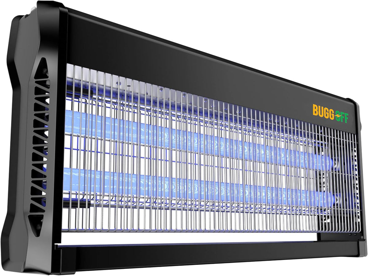 Black Modern Indoor Electric Bug Zapper, 2000 SQFT Coverage, 3500 Volts of Stunning Power, 40