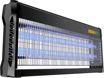 Black Modern Indoor Electric Bug Zapper, 2000 SQFT Coverage, 3500 Volts of Stunning Power, 40