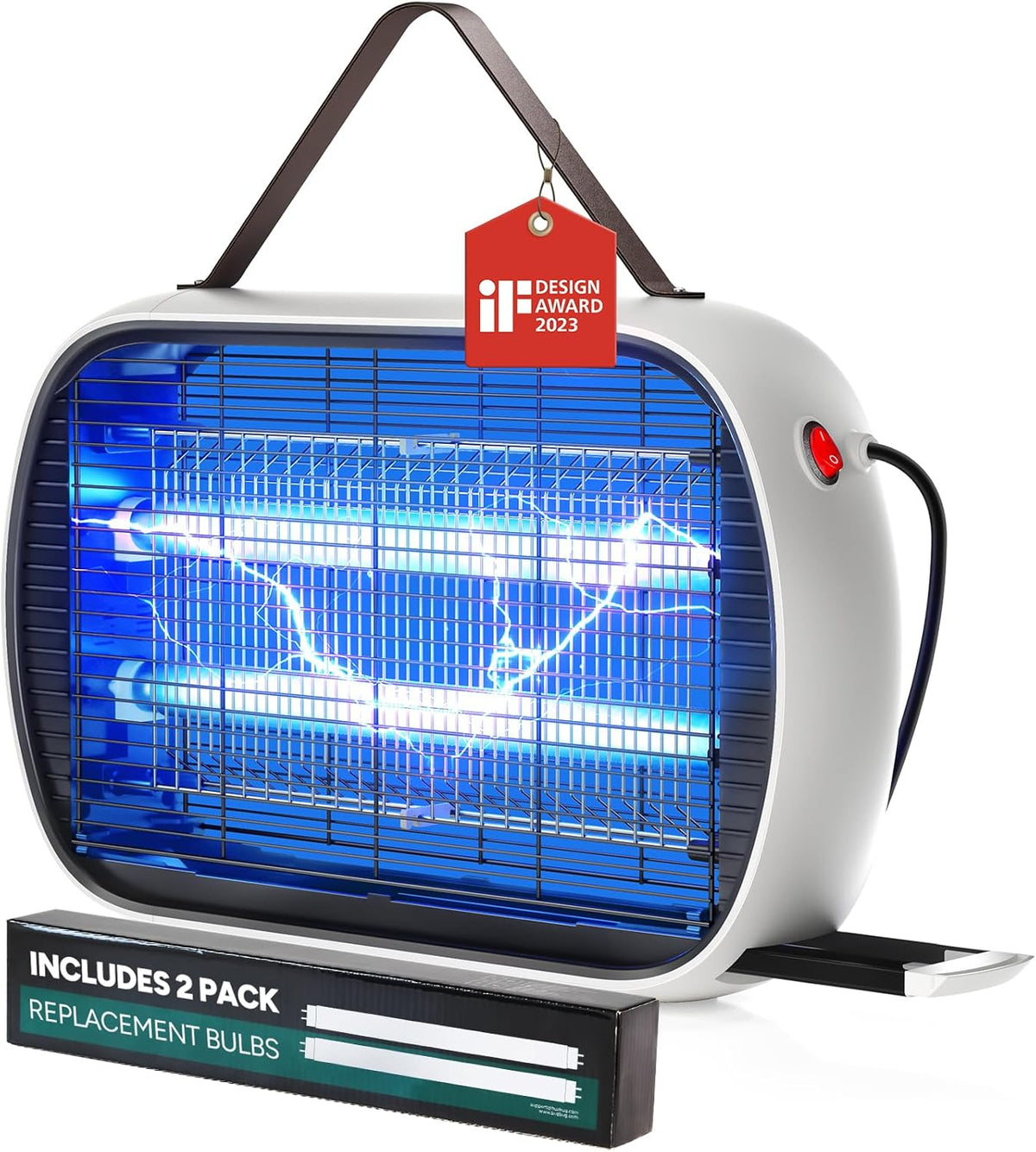 Buzbug Bug Zapper Indoor for 5000 Sq. Ft., 20W Instant Electric Mosquito Zapper, High-Voltage Fly