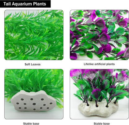 20.47 Inch Tall Aquarium Plants – Large Lifelike Artificial Fish Tank Decorations, 2 Pcs Fish Tank