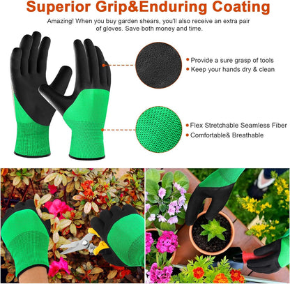 4 Pack Garden Shears Scissors,Pruning Shears, pruning shears for gardening Stainless Steel Blades