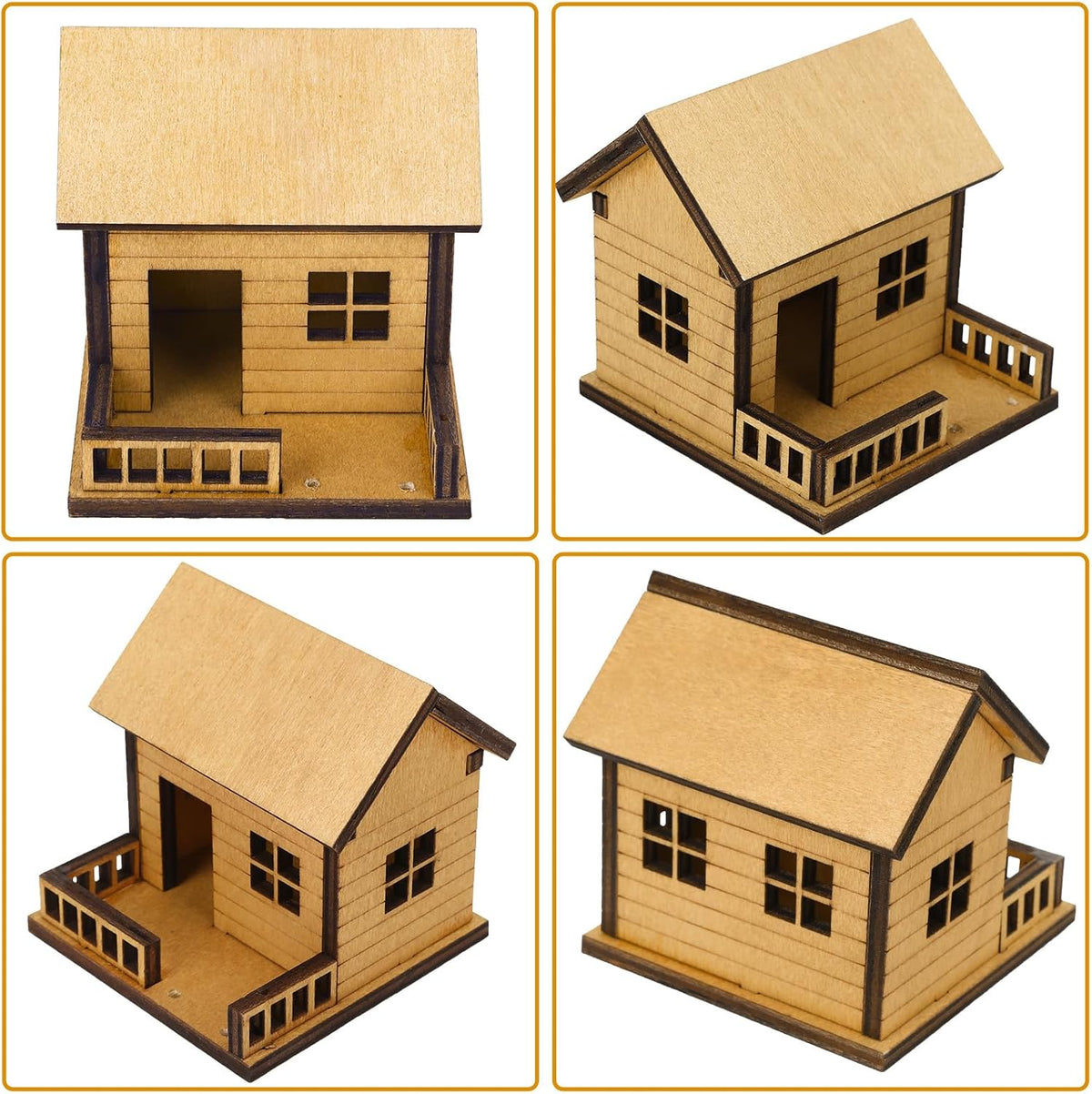 Mini Wooden Treehouse with Ladder – Plant Mini Treehouse, Miniature Flower Pot Tree House, Fairy