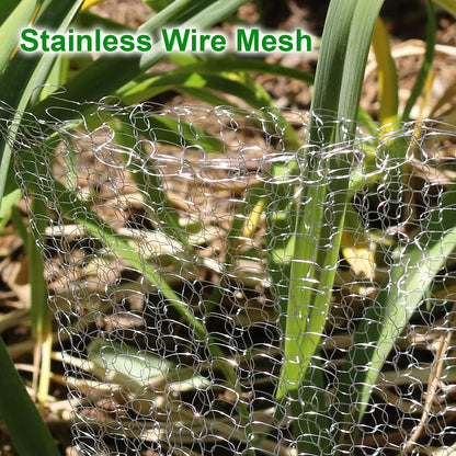 GIFTEXPRESS 4pc 5 Gallon Gopher and Vole Wire Baskets, Gopher Wire Mesh Plant Root Protector Gopher