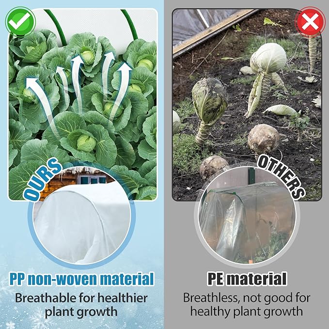 Alphatool Plant Covers Freeze Protection - 10 ft x 12 ft Frost Cloths Blankets for Outdoor Plants