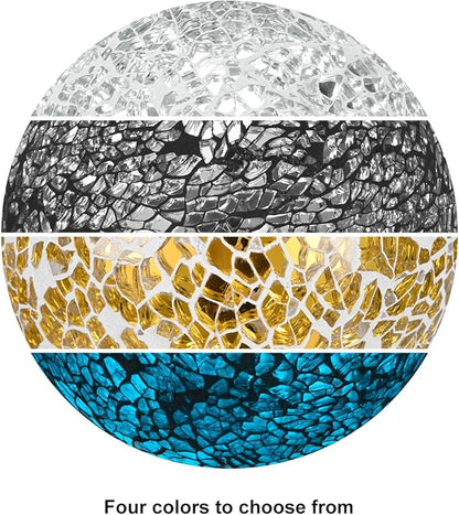 Decorative Ball for Bowls, 3 Inch Mosaic Glass Balls Decorative Glass Orbs for Home Decor/Dining