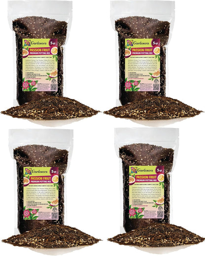 GARDENERA Premium Passion Fruit Potting Soil Mix - Perfect Balance of Nutrients, Drainage, and