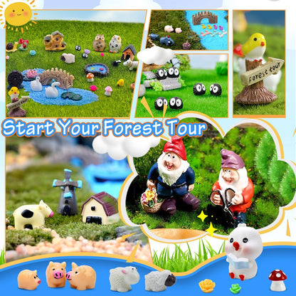 Tardigrade 200 Pieces Fairy Garden Accessories, Fairy Garden Kit, Fairy Tiny House, Miniature Gnome