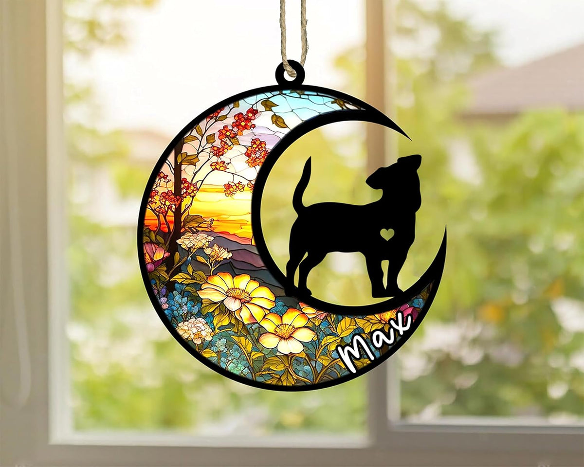 Personalized Dog Memorial, Custom Name Jack Russell Terrier Dog Christmas Ornament with Name