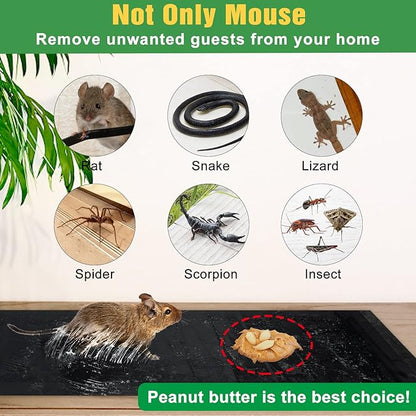 10 Pack Sticky Mouse Trap, Super Large 47.2 * 11'' Glue Traps for Mice, Peanut Taste Pheromone Rats