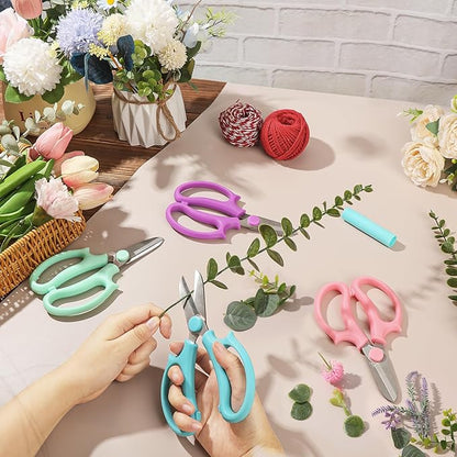 24 Pcs Flower Scissors Stainless Steel Floral Shears Floral Scissors for Fresh Flower Shears for