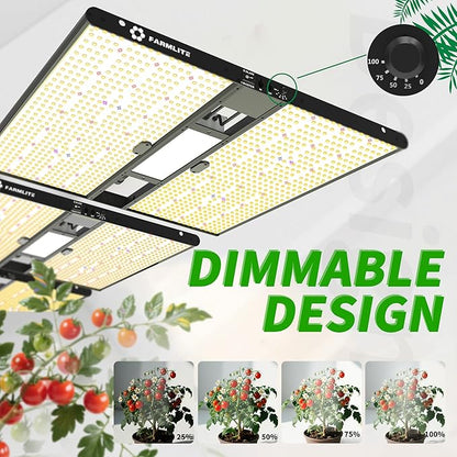 FARMLITE Grow Light for Indoor Plants Quantum Board Grow Light Full Spectrum Led Grow Lights