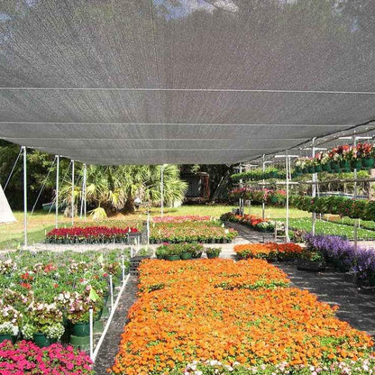 winemana 40% Black Shade Cloth, 10 x 20 FT Durable Mesh Tarp with Grommets, Resistant Garden Sun