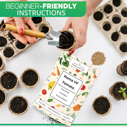 Woods Creek Seeds: Roma VF Tomato Seeds for Planting - Over 350 Heirloom Tomato Seeds for Planting