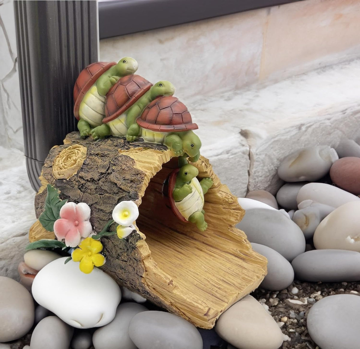 Turtle Statues Gutter Downspout Extension Statues Garden Decoration,Resin Statue Outdoor