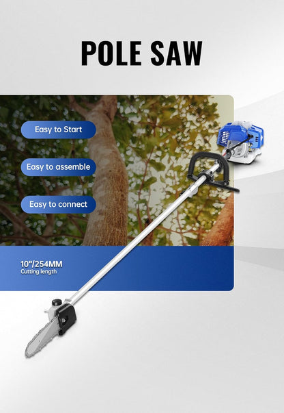 WILD BADGER POWER 26cc Weed Wacker Gas Powered, String Trimmer/Edger, Pole Saw, Hedge Trimmer and