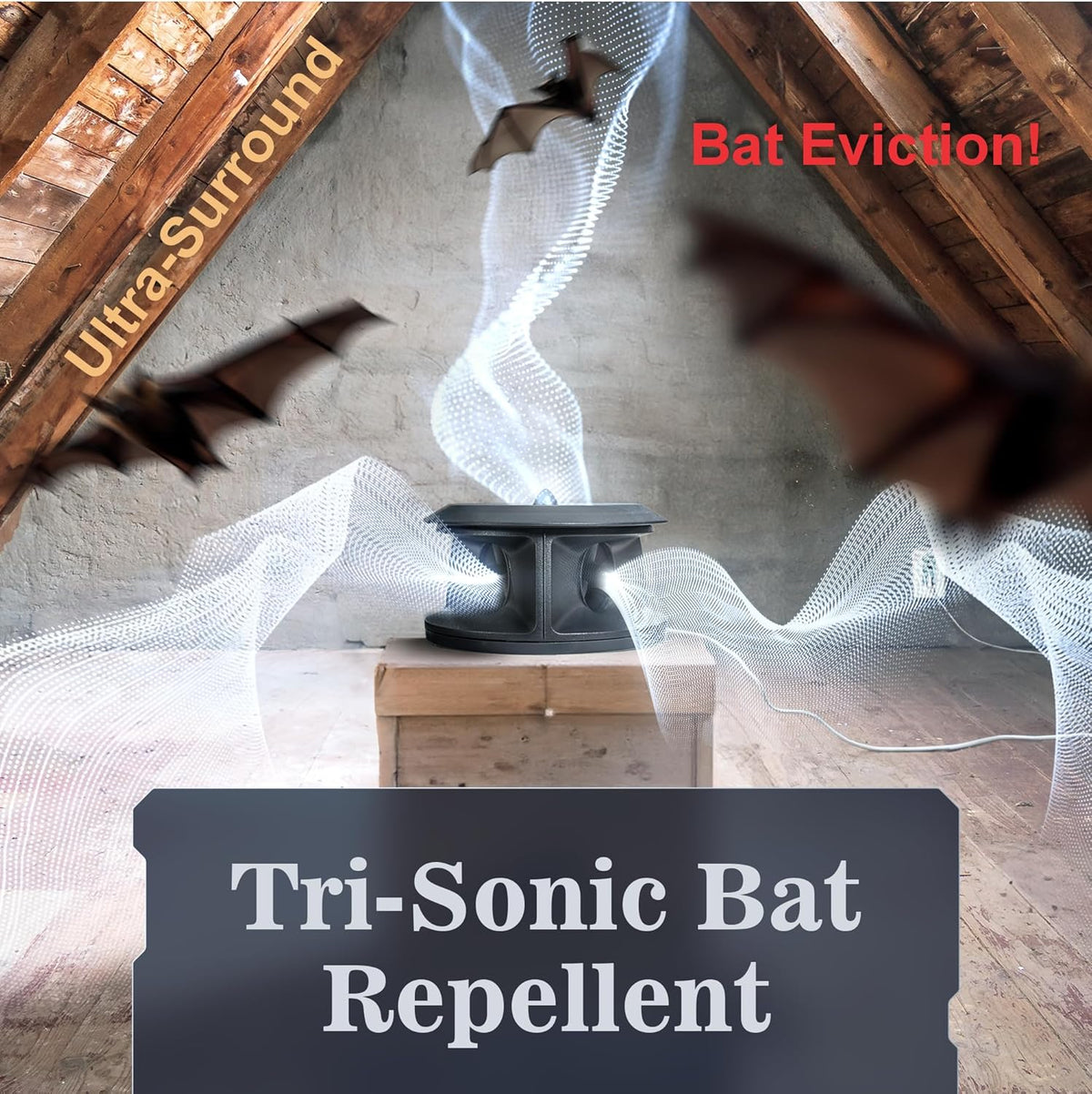 CLEANRTH BCS202 Bat-Blocker Pro - Safely Repels Bats Away