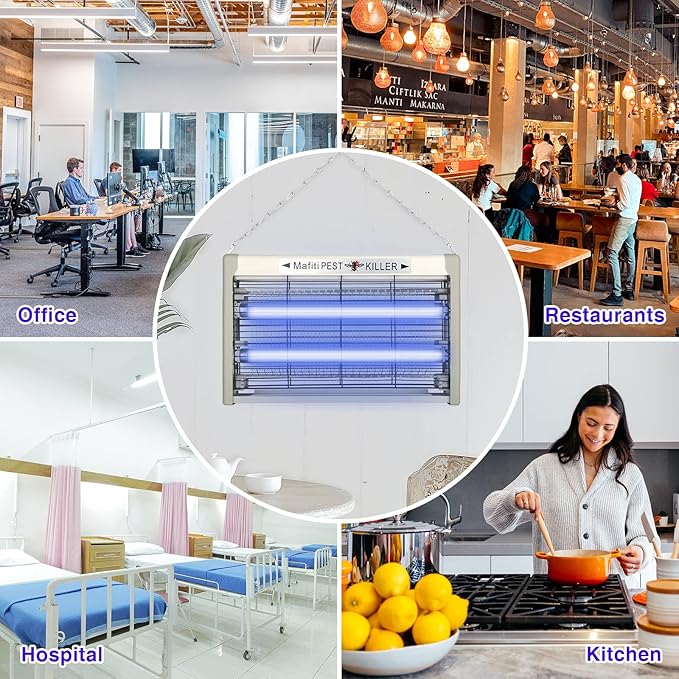 mafiti Bug Zapper Fly Traps Indoor Hanging Electric Mosquito Killer 3500V Gnats Fruit Trap for Home