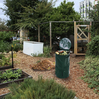 2 Pcs Collapsible Garden Compost Bin, Yard Waste Container Bags, Countertop Compost Tumbler Bin