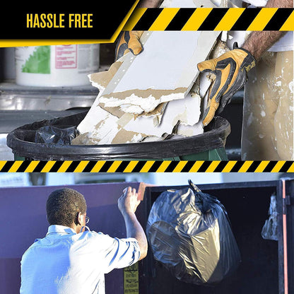 Aluf Plastics 56 Gallon Trash Bags (2 MIL - Pack of 50) 43" x 47" - Large Heavy Duty Can Liners